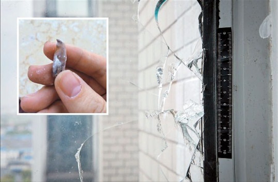 Bullet pierces bedroom window where mother and baby usually stand