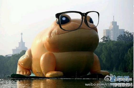PHOTOS: Netizens dub Beijing's new giant toad Jiang Zemin