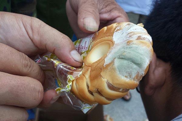 Chinese authorities sent moldy bread and cakes to victims of Typhoon Rammasun