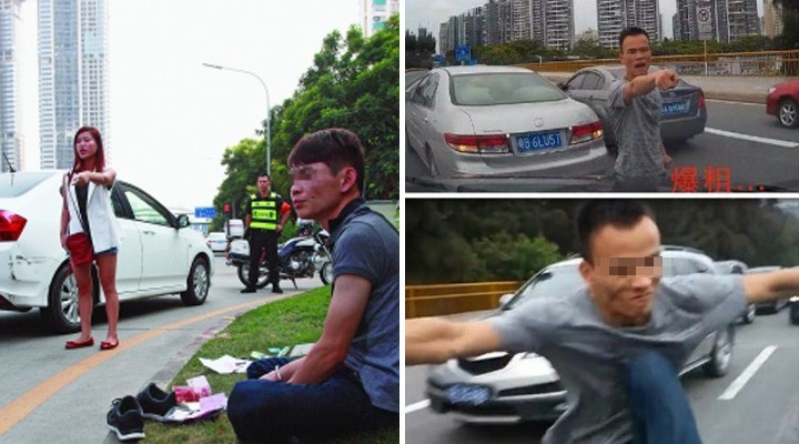 Police bust car crash blackmail gang in Shenzhen