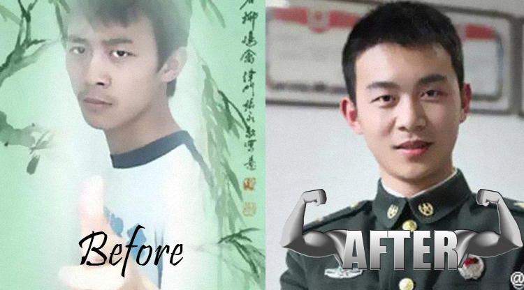 From pansy to PLAyer: These before/after Chinese army photos are amazing