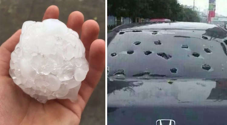 Oh haaail no: Massive chunks of ice fall from sky in Guangdong